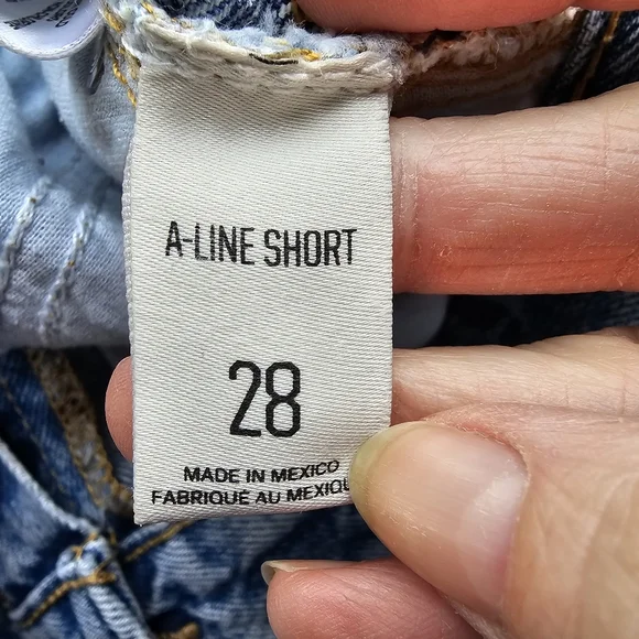 BDG Light Blue High-Rise Denim Shorts - Picture 8 of 12